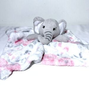 Le Bebe Favorite Plush Gray Elephant Baby Security Blanket